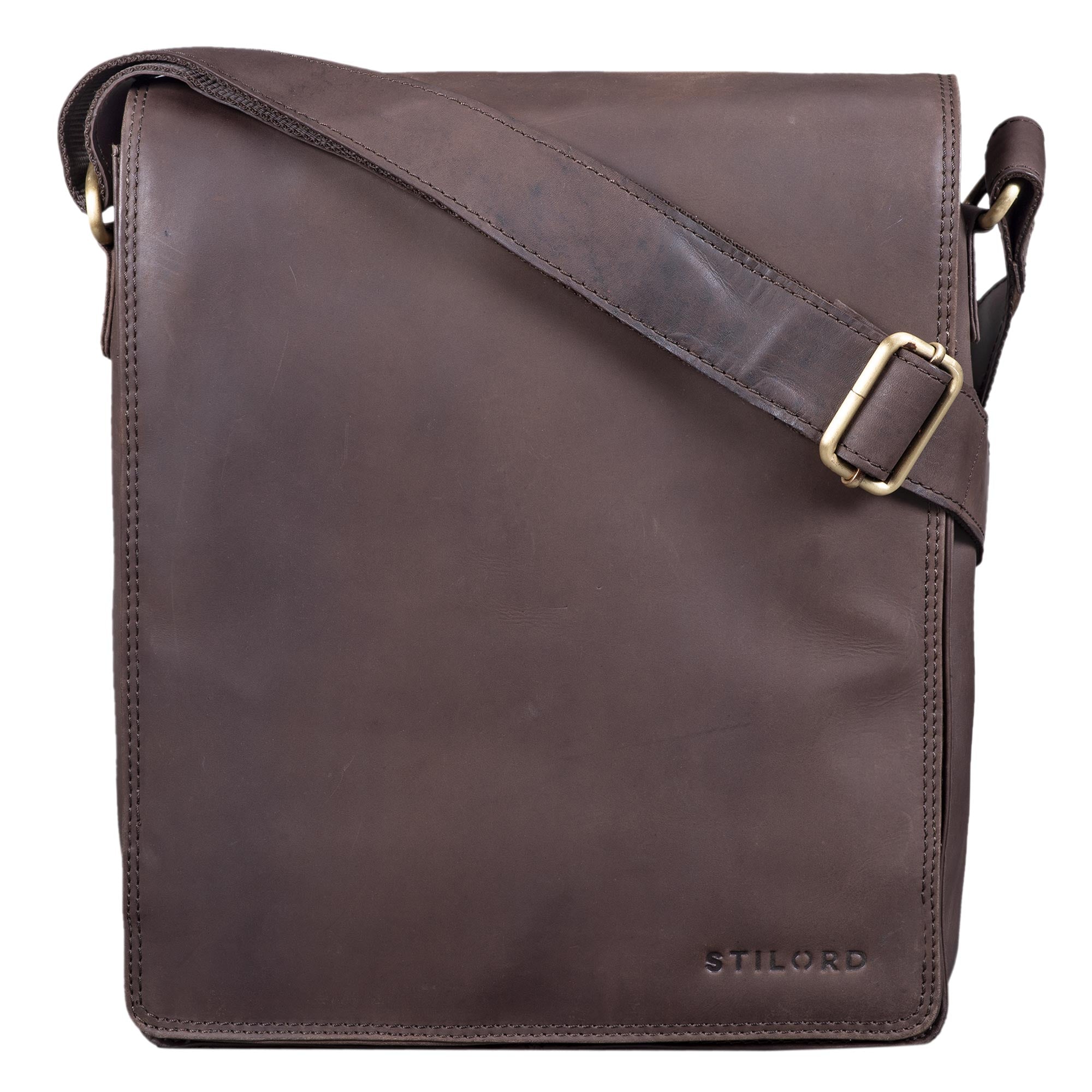 Lederhandtasche dunkelbraun
