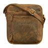 "Corvin" Small Leather Crossbody Bag for Men Genuine Leather 10.9 Inch