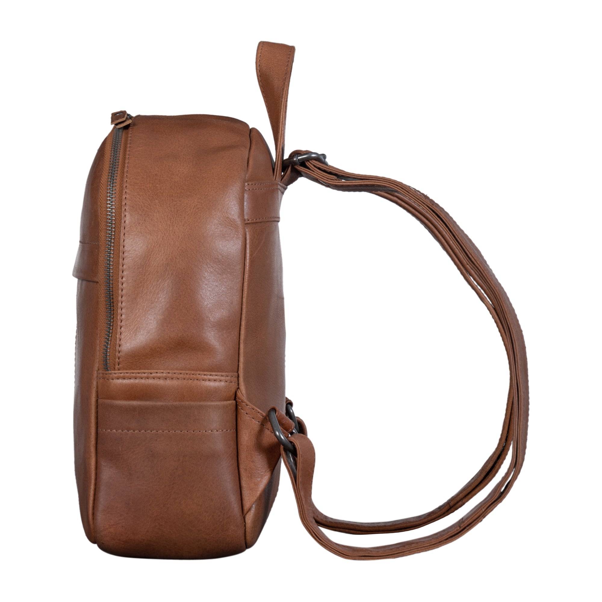 Lederrucksack Damen braun