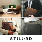 Vintage Leder Konferenz Tasche