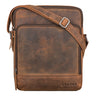 "Faro" Vintage Messenger Bag for Men Small Leather Crossbody Shoulder Bag 11 Inch