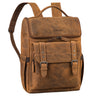 "Gian" Leather Work Backpack for Men & Women with Laptop Compartment 16 Inch