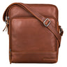 "Faro" Vintage Messenger Bag for Men Small Leather Crossbody Shoulder Bag 11 Inch