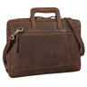 "Pierce" Leather Laptop Bag with Handle